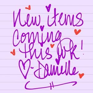 New Items coming this week!!